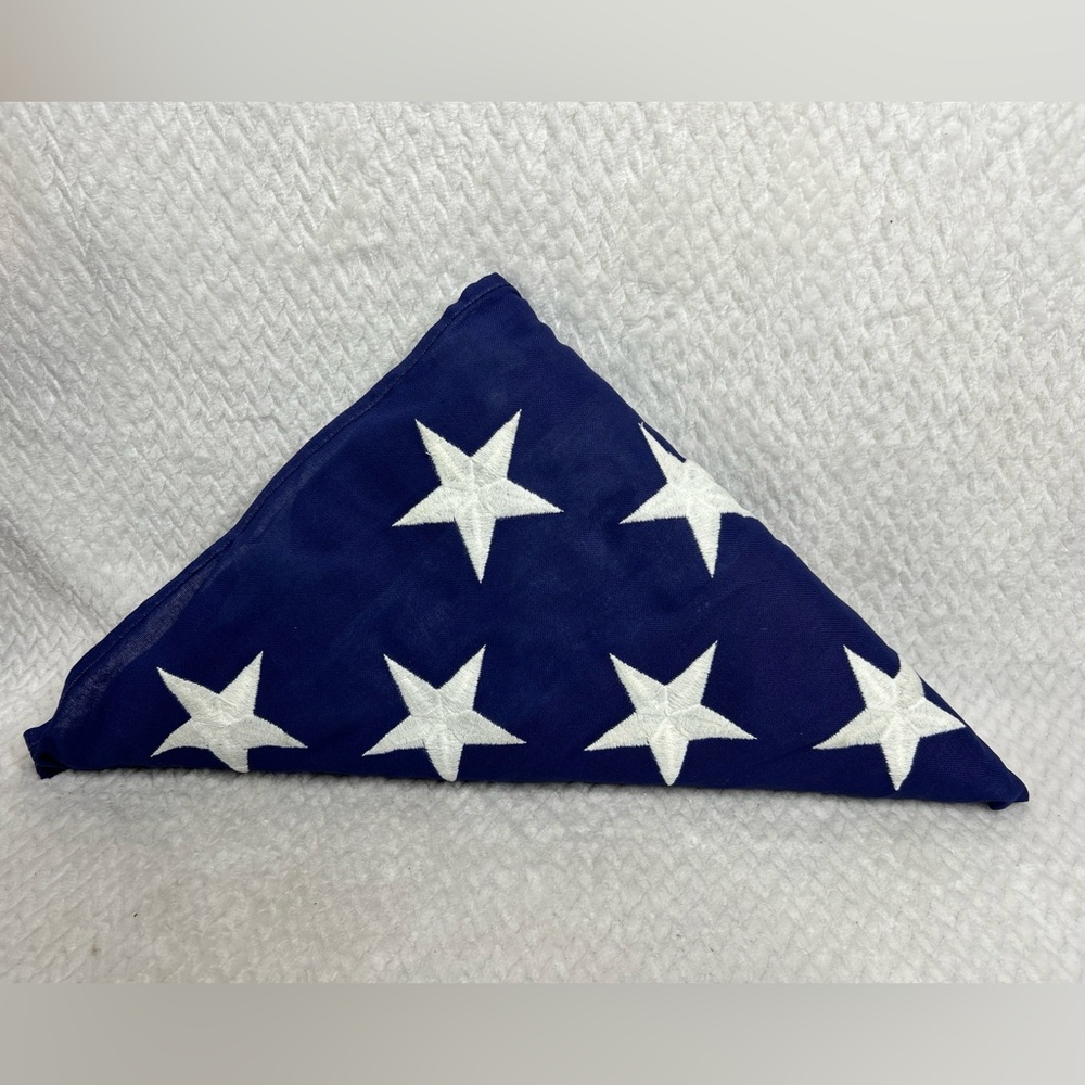 U. S. Red, White and Blue Stars and Stripes Patterned Flag New Display